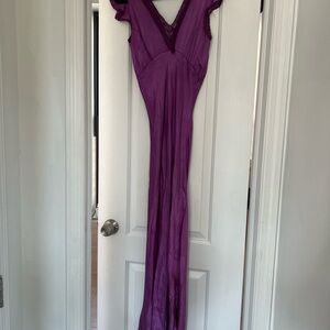 Vintage Purple Maxi Dress